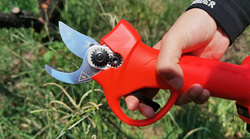 Operating instructions for electric pruning shears